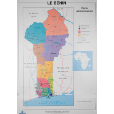 Le Bénin : Carte physique