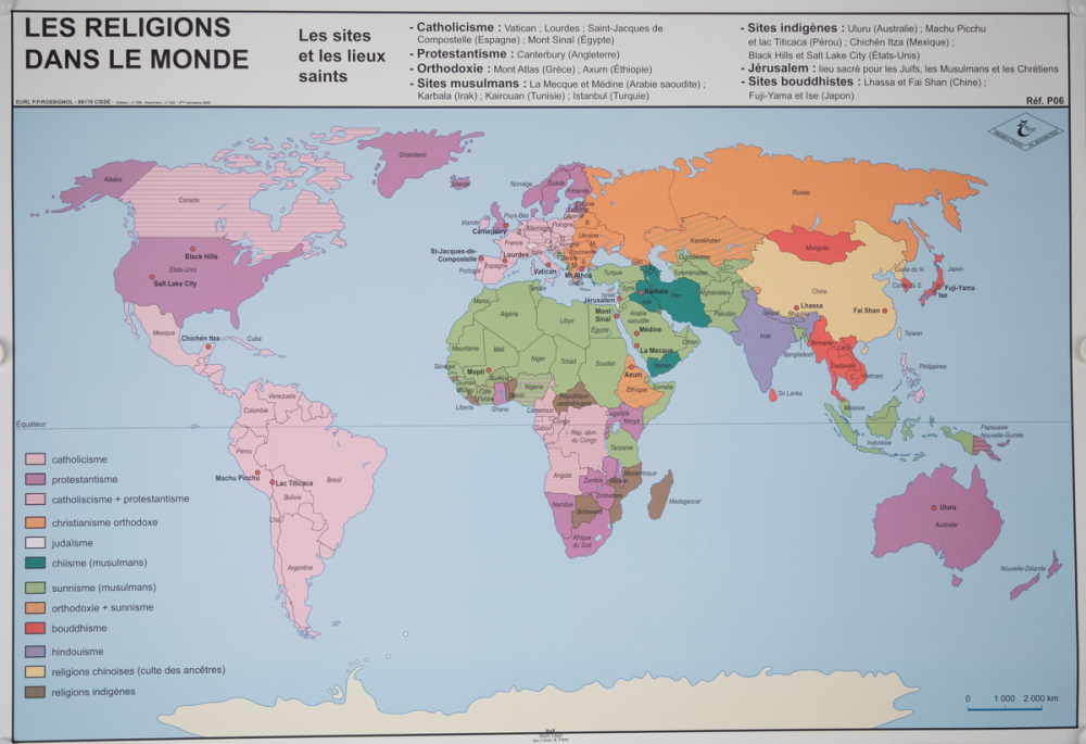 Les religions dans le monde
