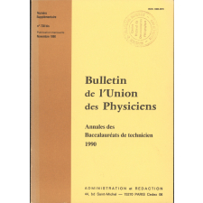 Annales des Baccalauréats de technicien 1990
