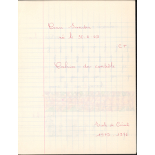Cahier de contrôle