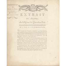 Extrait dea Registrea de la Préfecture des Côtes-du-Nord