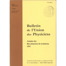 Annales des Baccalauréats de technicien 1991