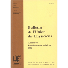 Annales des Baccalauréats de technicien 1994