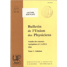 Annales des concours Agrégations et C.A.P.E.S. 1994 : Tome 2 : Solutions