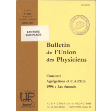 Concours Agrégations et C.A.P.E.S. : 1996 : Les énoncés
