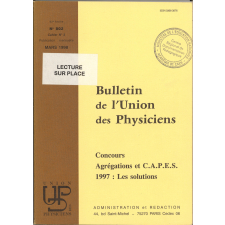 Concours Agrégations et C.A.P.E.S. : 1997 : Les solutions