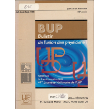 Bordeaux Du 5 au 8 novembre 1999 : 47èmes Journées Nationales de l'UdP