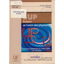 Concours Agrégations et CAPES 1999 : Les solutions