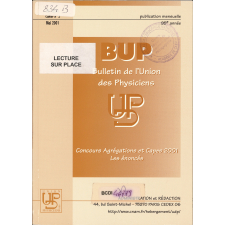 Concours Agrégations et CAPES 2001 : Les énoncés