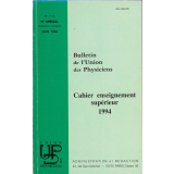 Cahier enseignement supérieur 1994