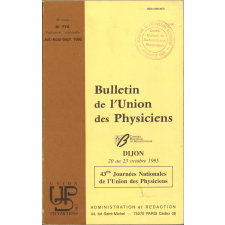 Dijon 20 au 23 octobre 1995 : 43èmes Journées Nationales de l'Union des Physiciens