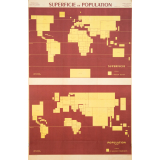 Superficie et population des principales contrées du monde