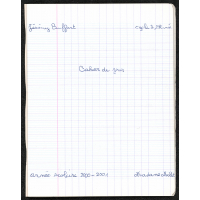 Cahier du jour