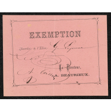 Exemptions adressées à un élève