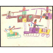 Cahier de dessins libres du même enfant