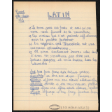 Punition : Cours de latin