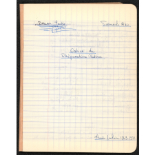 Cahier de : Préparations latines
