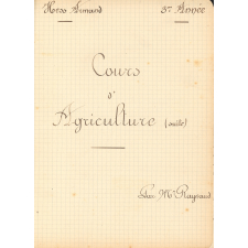 Cours d'agriculture spéciale