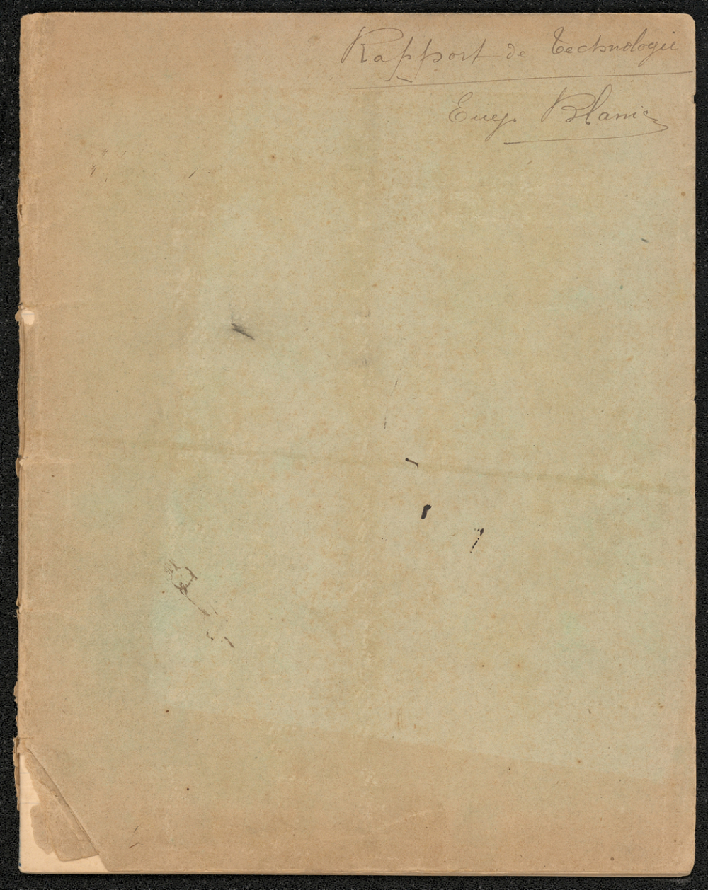 Rapport d'œnologie