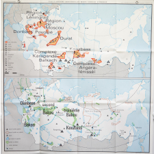 Europe : états<br/>U.R.S.S. : régions industrielles ; mines, sources d'énergie