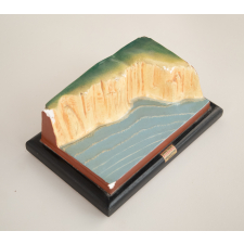 Modèle géographique en relief : côte à falaise