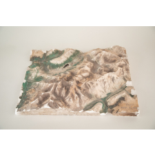 Modèle géographique en relief : Massif du Mont Blanc