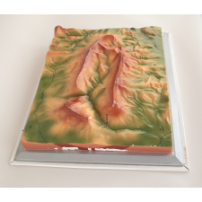 Modèle géographique en relief : montagne de Saint-Genis