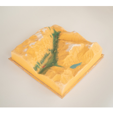Modèle géographique en relief : montagne alpine