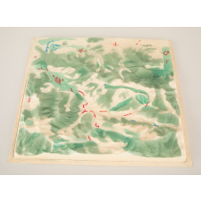 Modèle géographique en relief : montagne non identifiée
