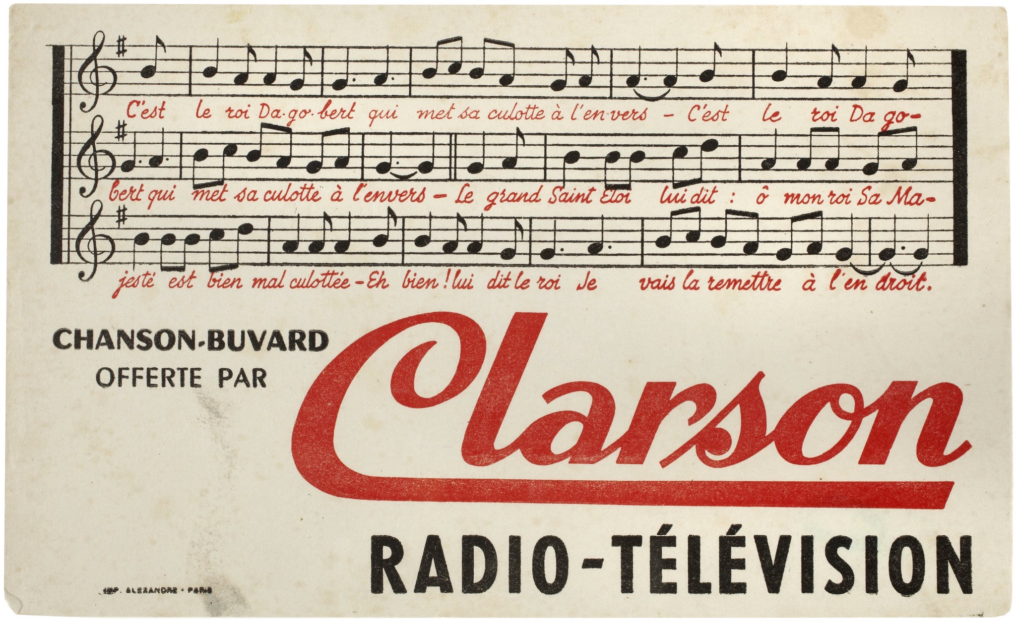 buvard publicitaire